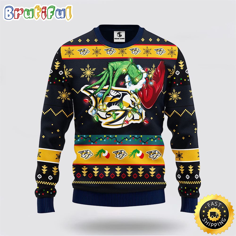 Sportswearmerch Nashville Predators NHL Christmas Sweater For Fan