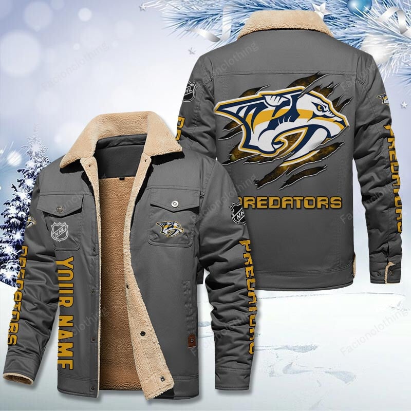 Sportswearmerch Nashville Predators NHL Personalized Cotton Jacket For Fan