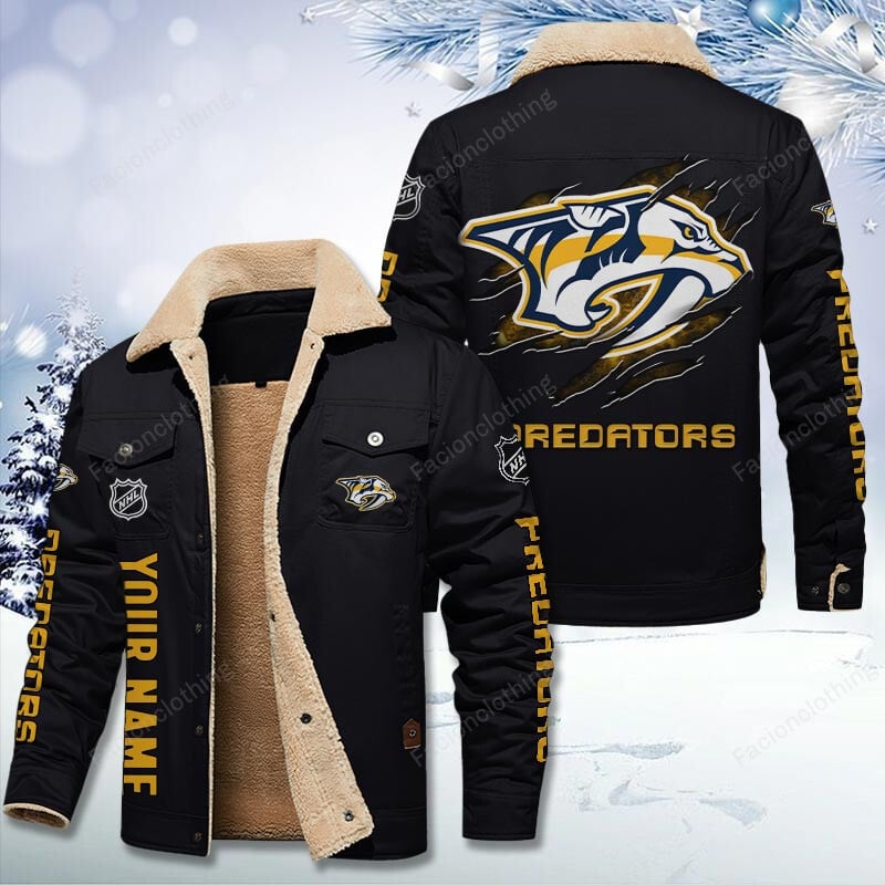 Sportswearmerch Nashville Predators NHL Personalized Cotton Jacket For Fan