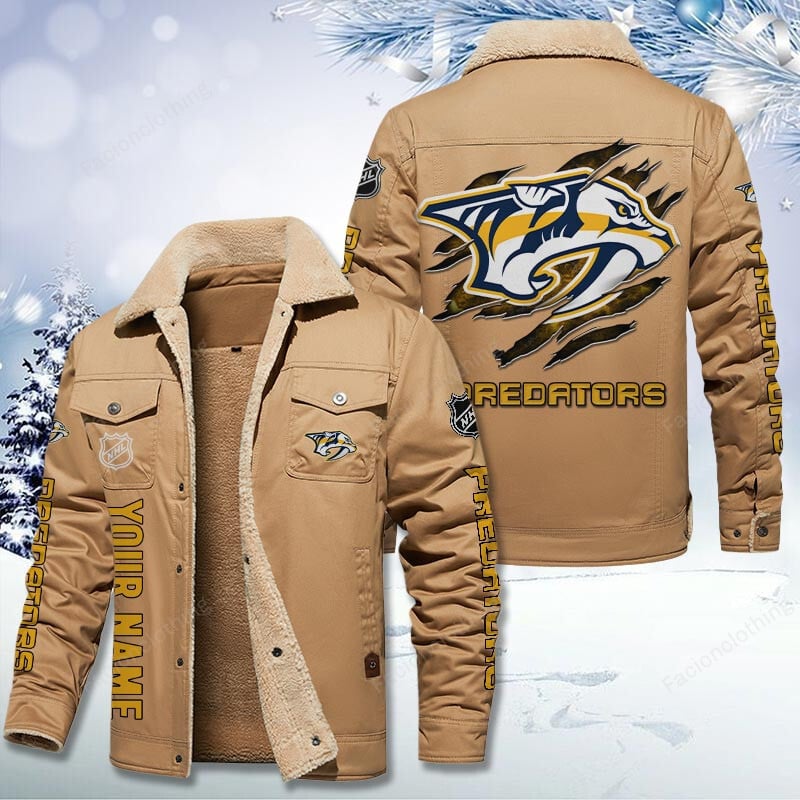 Sportswearmerch Nashville Predators NHL Personalized Cotton Jacket For Fan