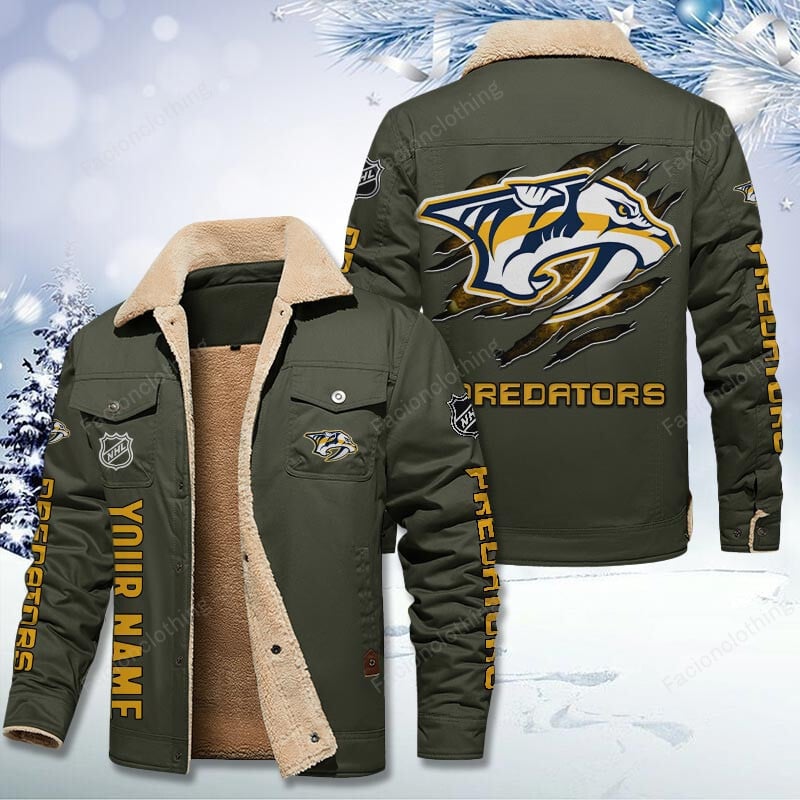 Sportswearmerch Nashville Predators NHL Personalized Cotton Jacket For Fan