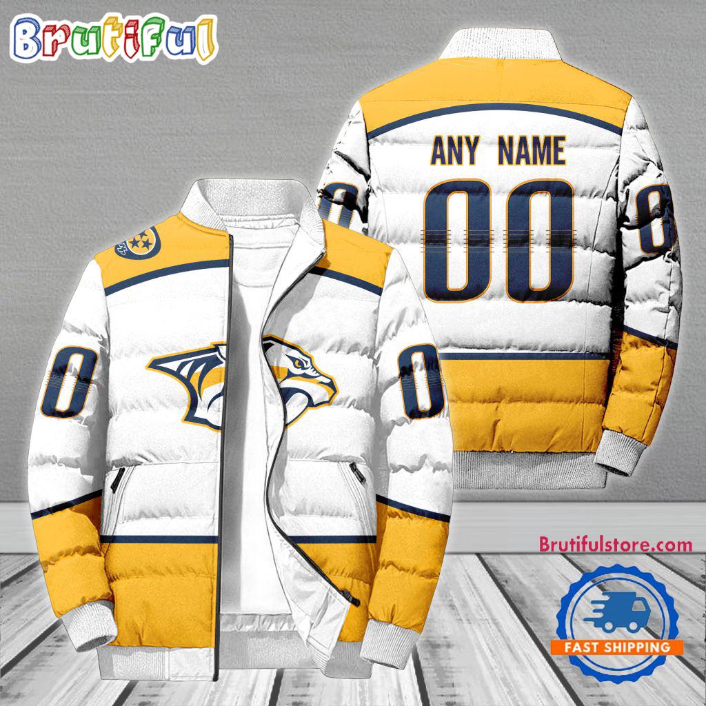 Sportswearmerch Nashville Predators NHL Personalized Puffer Jacket For Fan