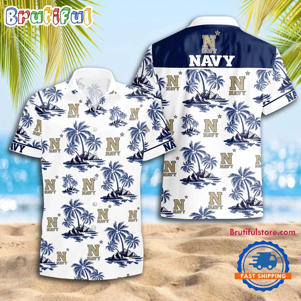 Sportswearmerch Navy Midshipmen NCAA Summer Personalized Hawaiian Shirt For Fan
