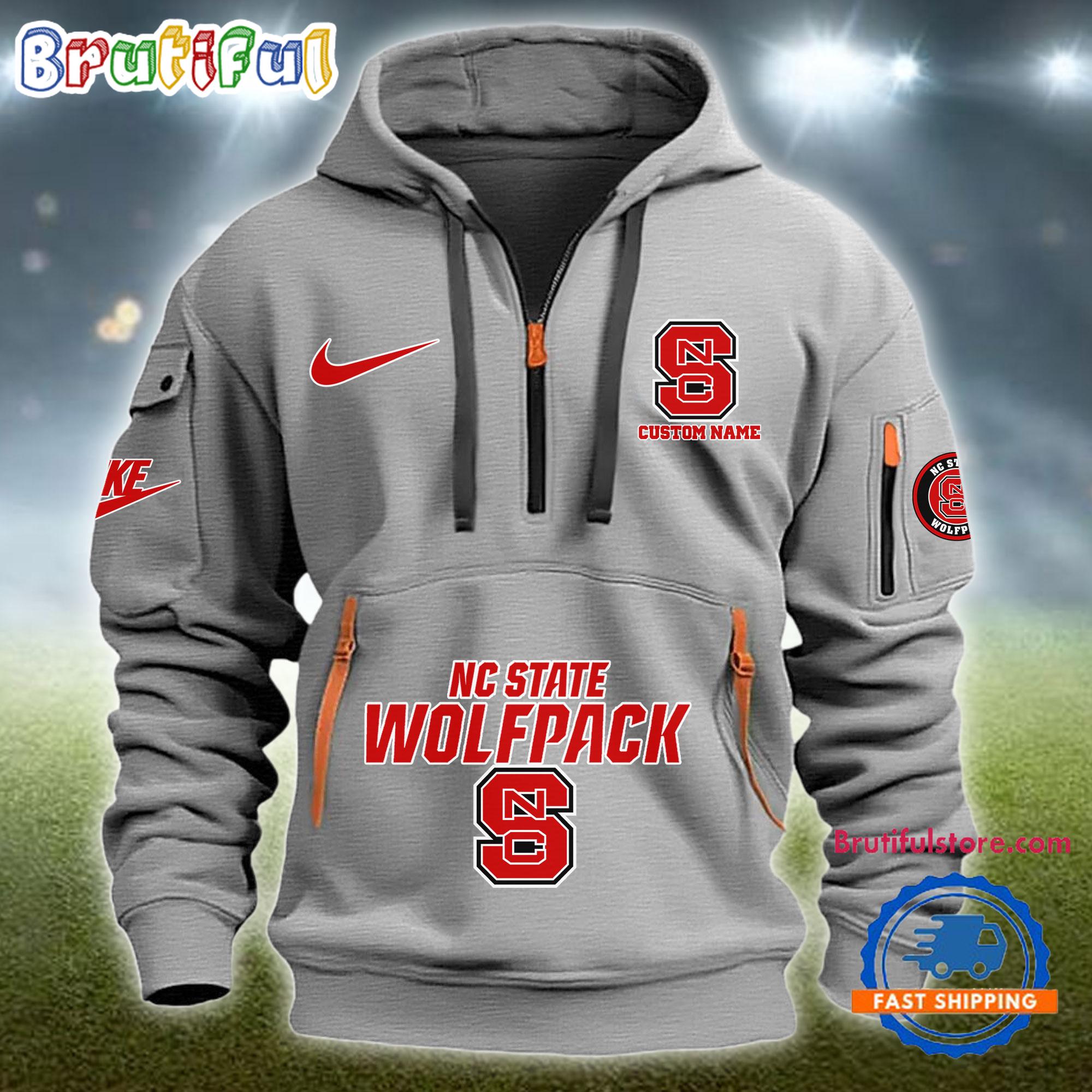 Sportswearmerch NC State Wolfpack NCAA Half Zip Hoodie For Fan