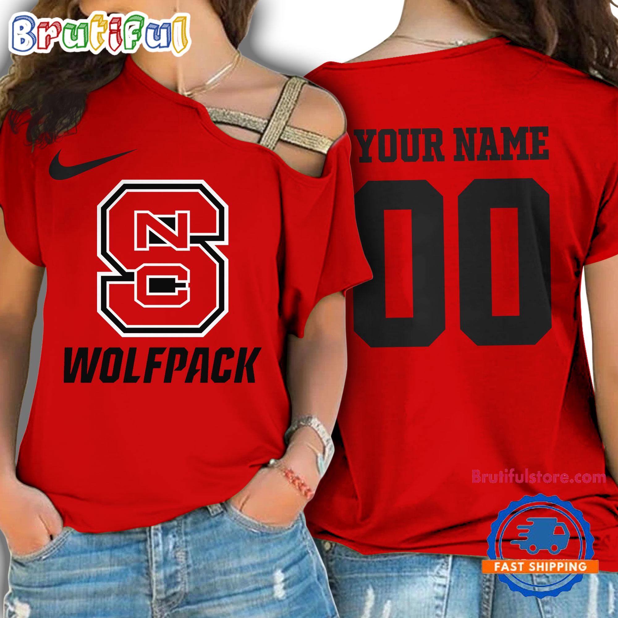 Sportswearmerch NC State Wolfpack NCAA Strapless Sleeve Short For Fan