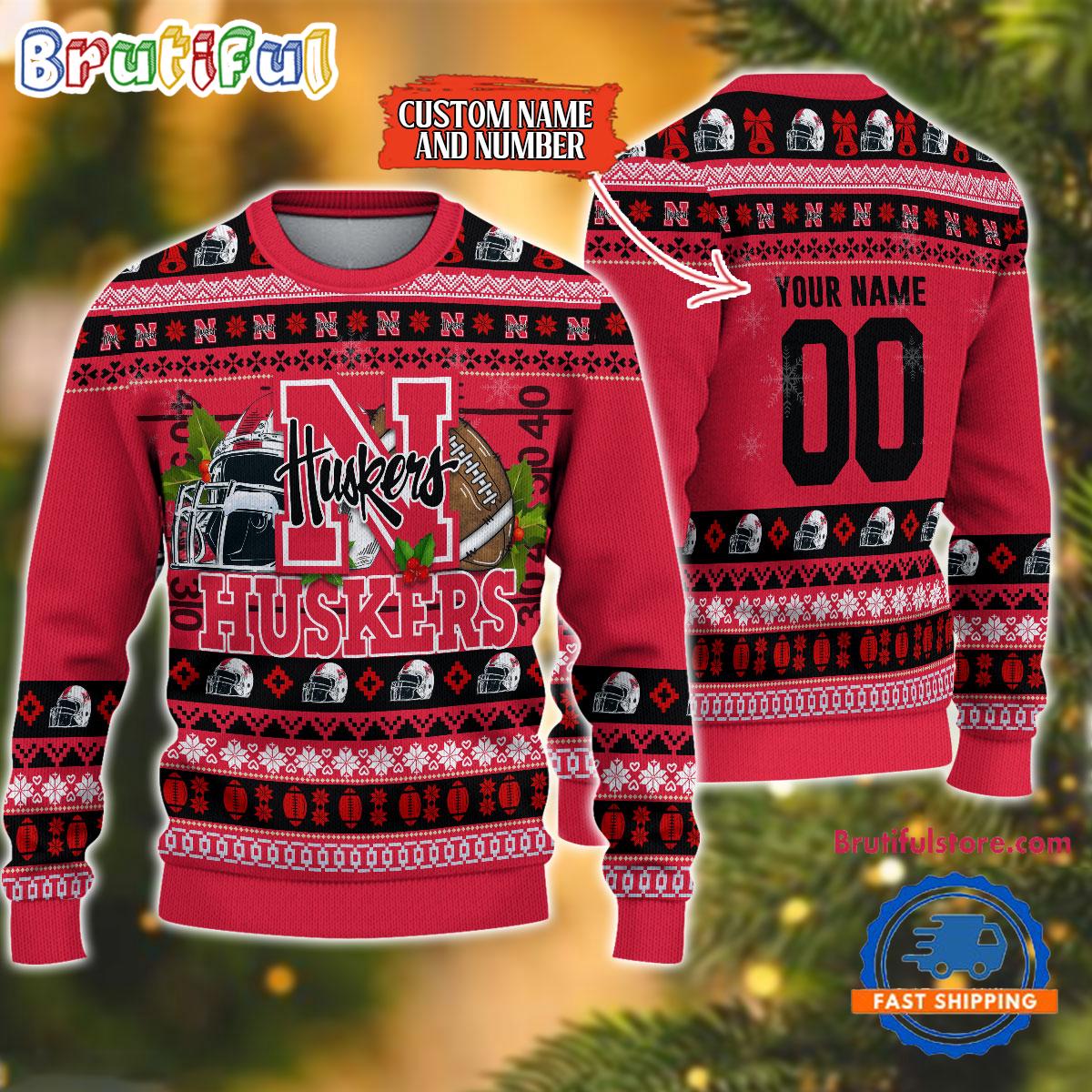 Sportswearmerch Nebraska Cornhuskers NCAA Christmas Sweater For Fan