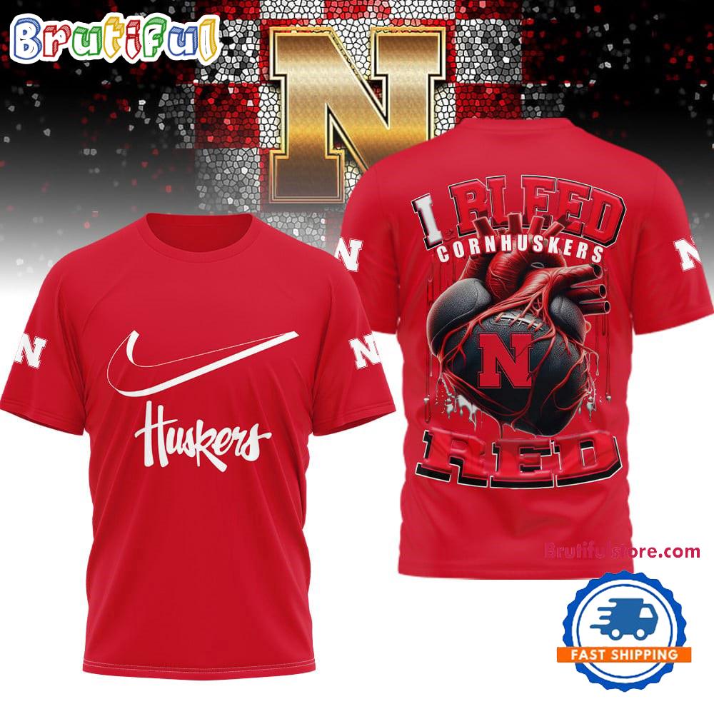 Sportswearmerch Nebraska Cornhuskers NCAA I Bleed T-shirt For Fan