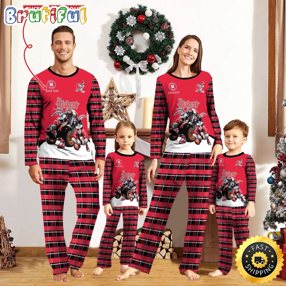 Sportswearmerch Nebraska Cornhuskers NCAA Personalized Pajamas Family For Fan