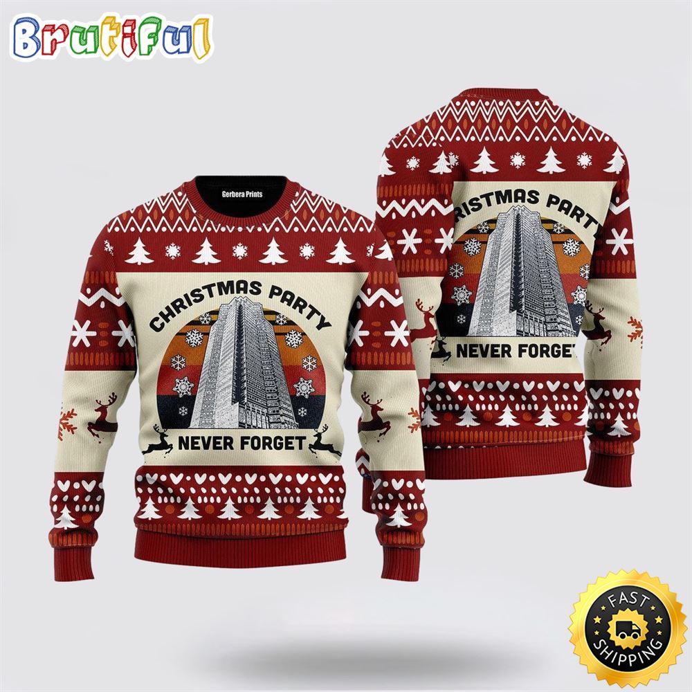 Sportswearmerch Never Forget Nakatomi Plaza Party 1988 Personalized Christmas Sweater For Fan