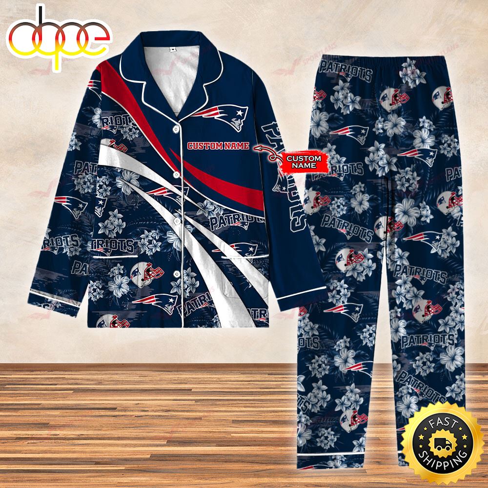 Sportswearmerch New England Patriots NFL 3D Personalized Christmas Personalized Pajamas For Fan