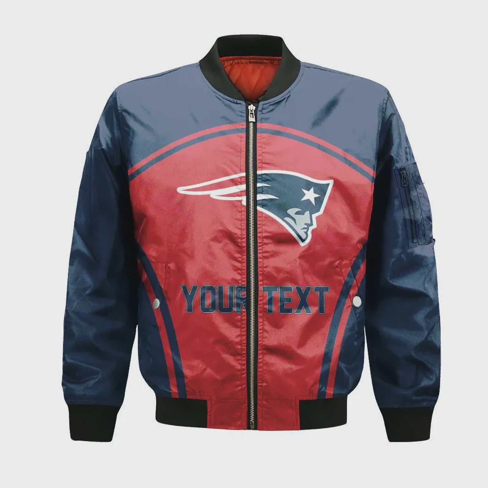 Sportswearmerch New England Patriots NFL Bomber Jacket Curve For Fan