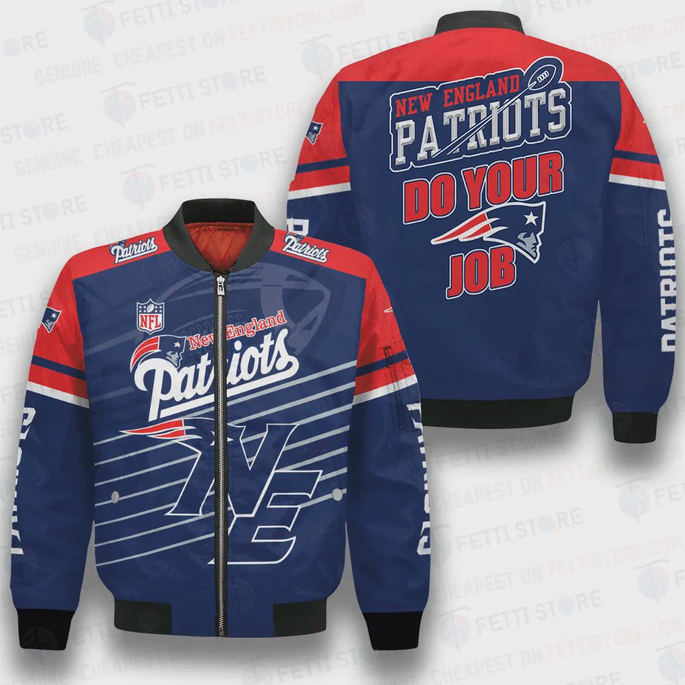 Sportswearmerch New England Patriots NFL Bomber Jacket For Fan