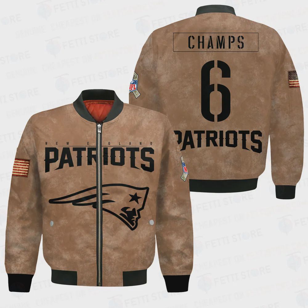Sportswearmerch New England Patriots NFL Bomber Jacket For Fan