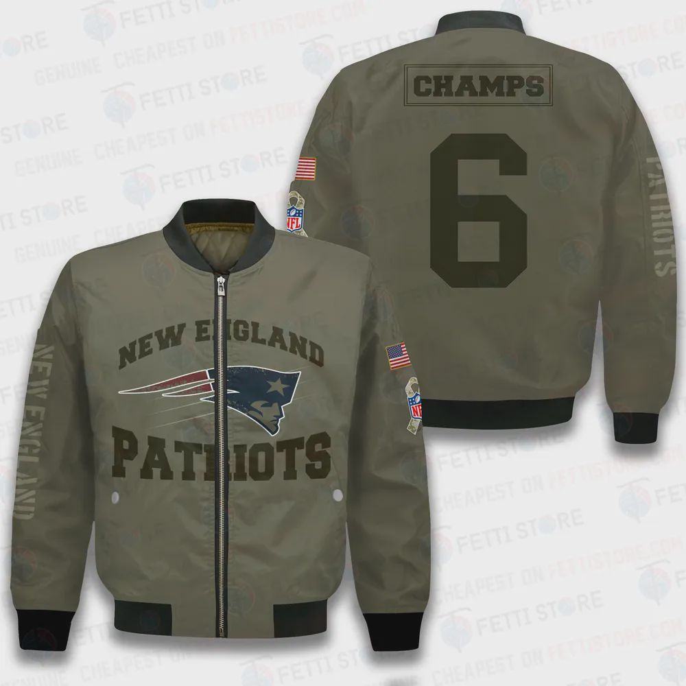 Sportswearmerch New England Patriots NFL Bomber Jacket For Fan