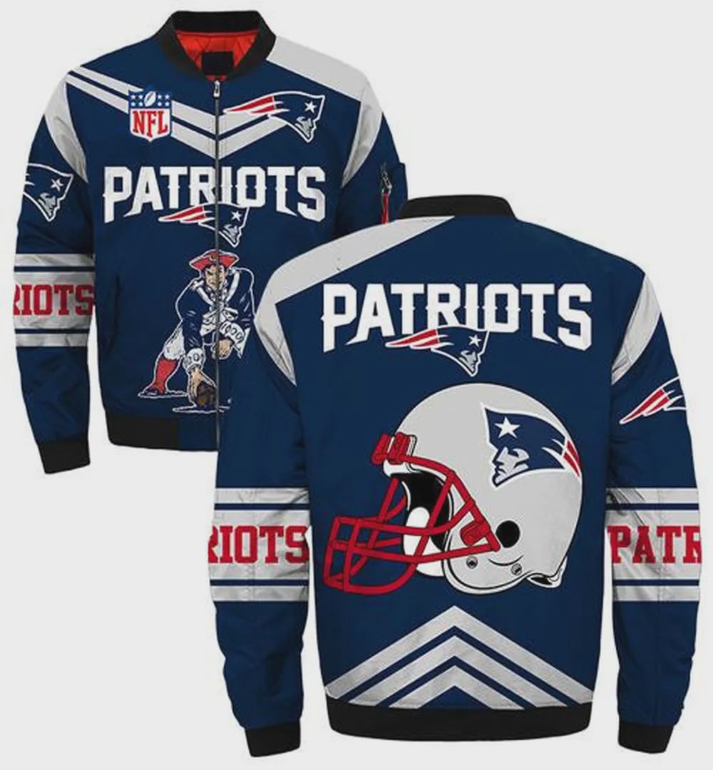 Sportswearmerch New England Patriots NFL Bomber Jacket For Fan
