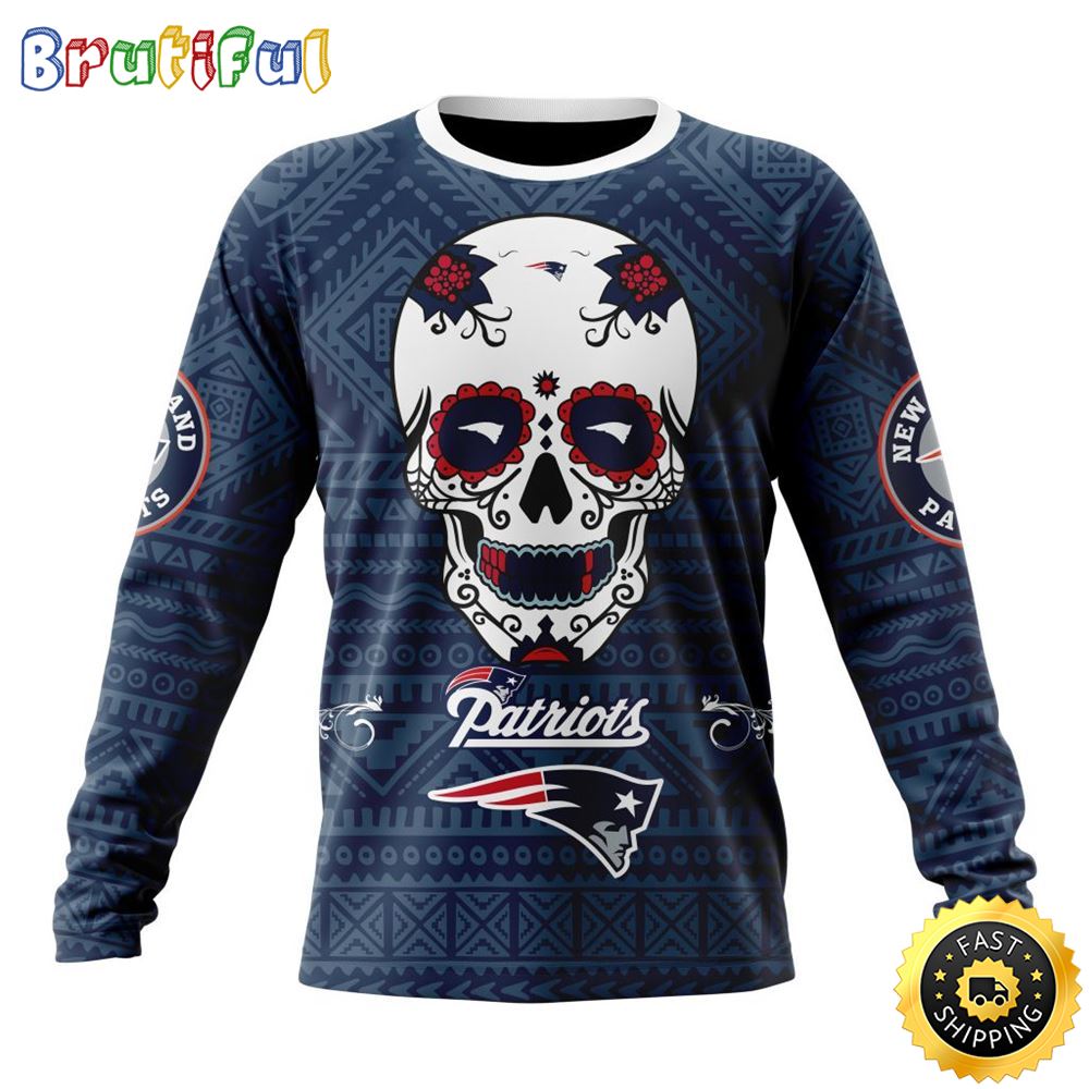 Sportswearmerch New England Patriots NFL Crewneck Personalized Sweater For Fan