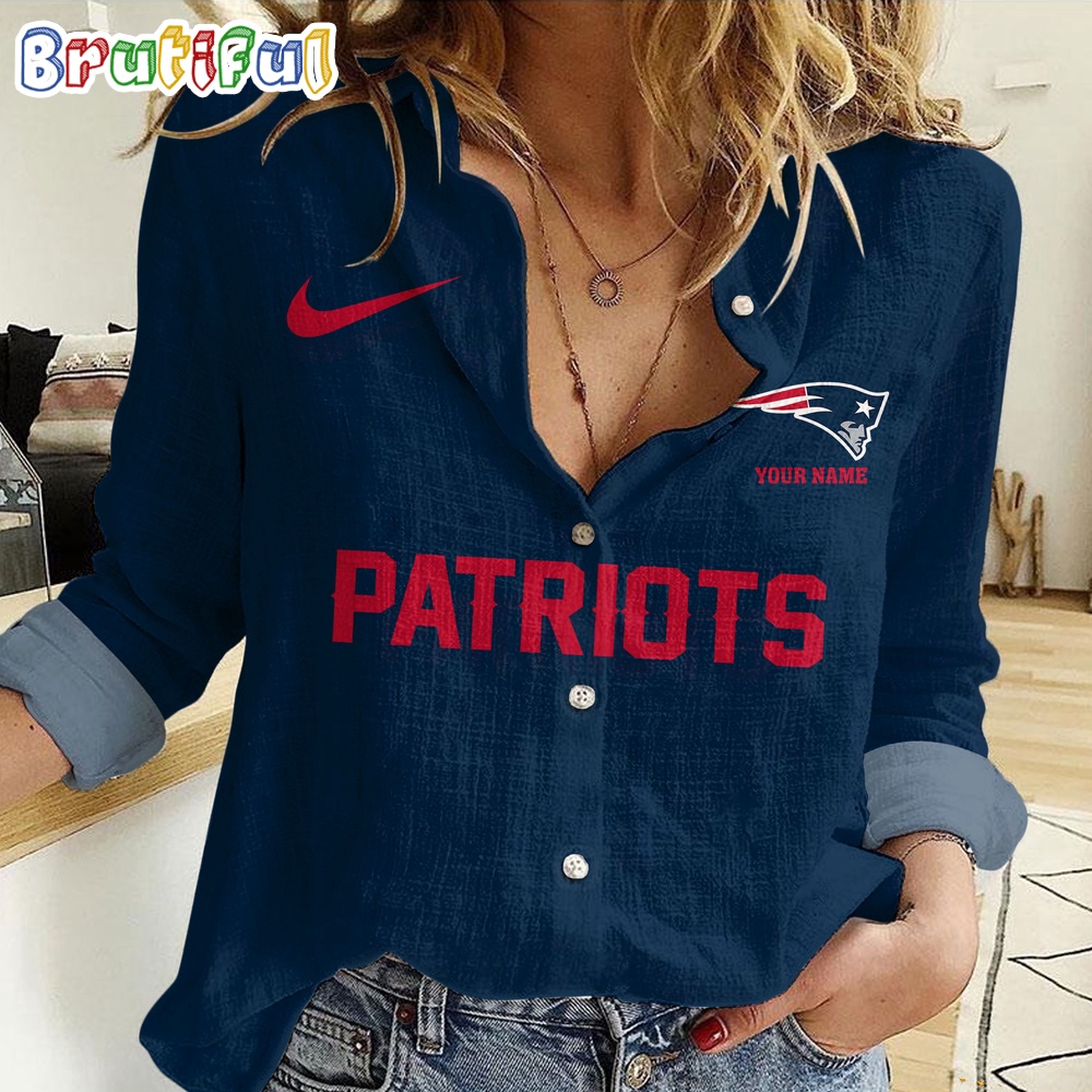Sportswearmerch New England Patriots NFL Custom Women's Casual Shirt For Fan