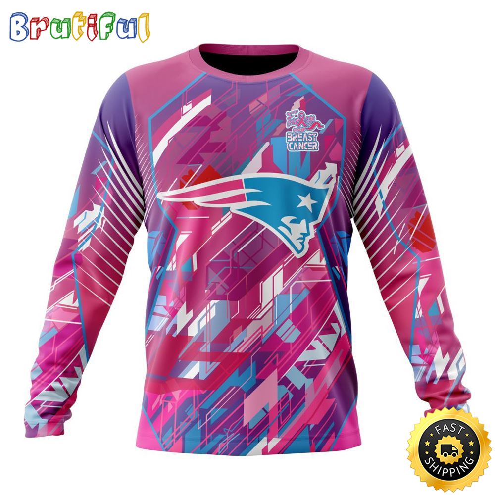 Sportswearmerch New England Patriots NFL For Breast Cancer Survivors Personalized Sweater For Fan