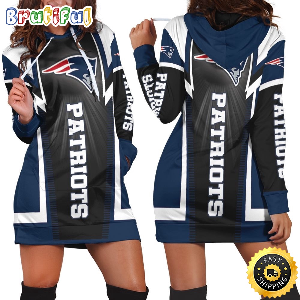 Sportswearmerch New England Patriots NFL Hoodie Dress For Fan