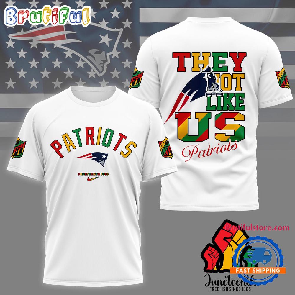 Sportswearmerch New England Patriots NFL Juneteenth Freedom Day T-Shirt For Fan