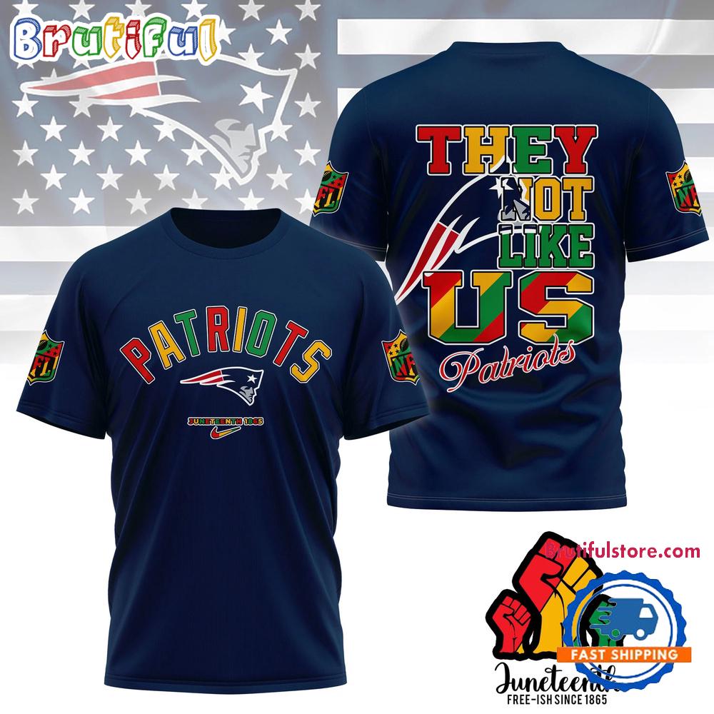 Sportswearmerch New England Patriots NFL Juneteenth Freedom Day Unisex T-Shirt For Fan
