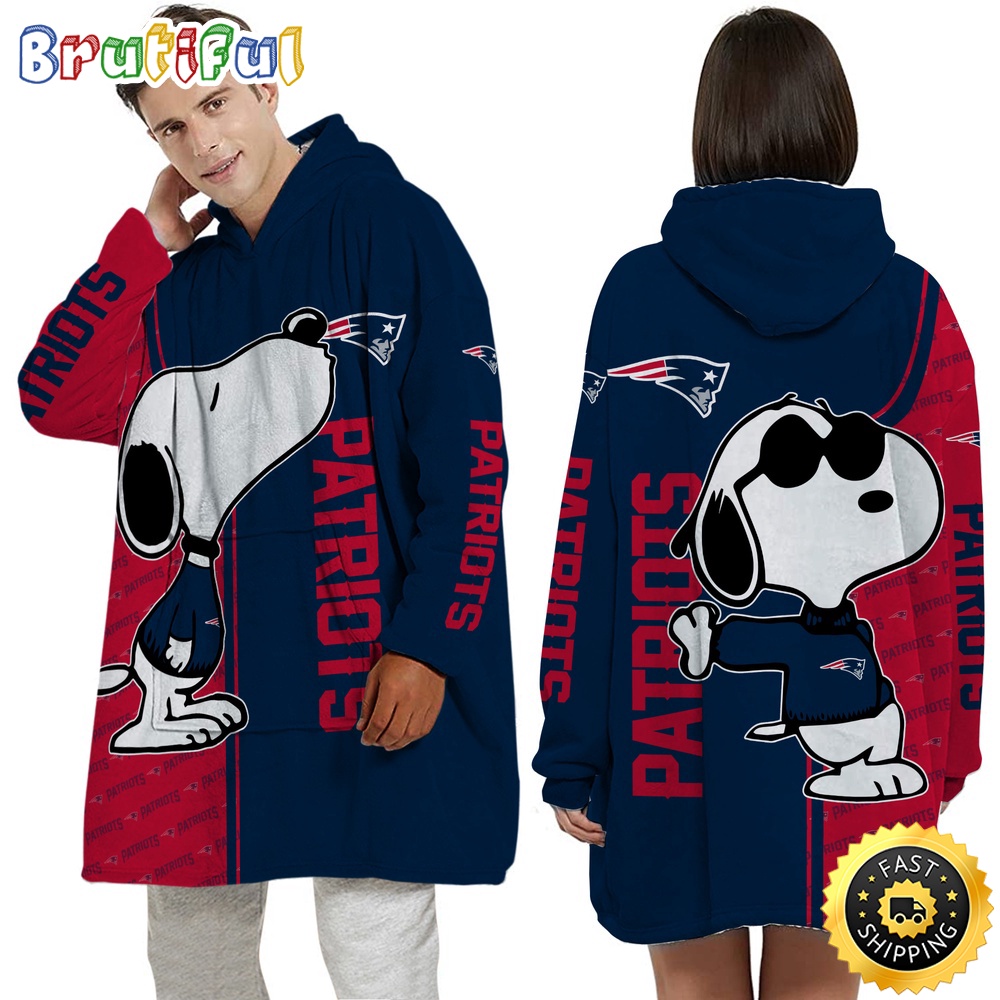 Sportswearmerch New England Patriots NFL Personalized Blaket Hoodie For Fan