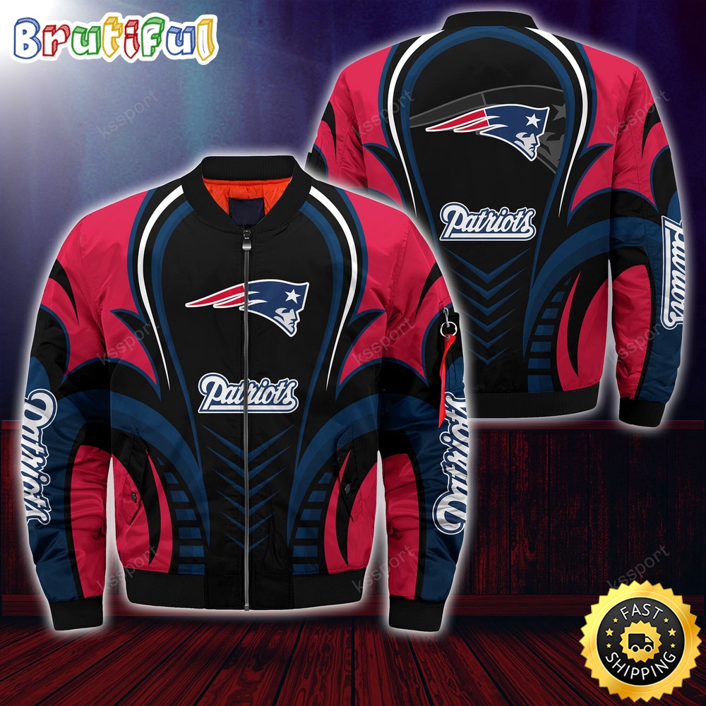Sportswearmerch New England Patriots NFL Personalized Bomber Jacket For Fan