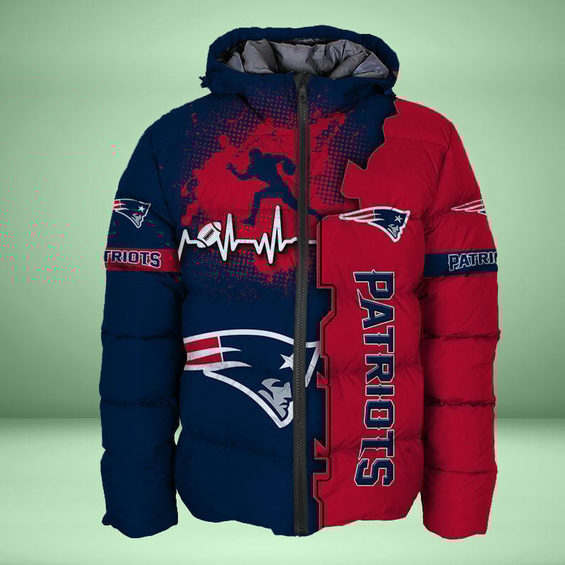 Sportswearmerch New England Patriots NFL Personalized Puffer Jacket For Fan