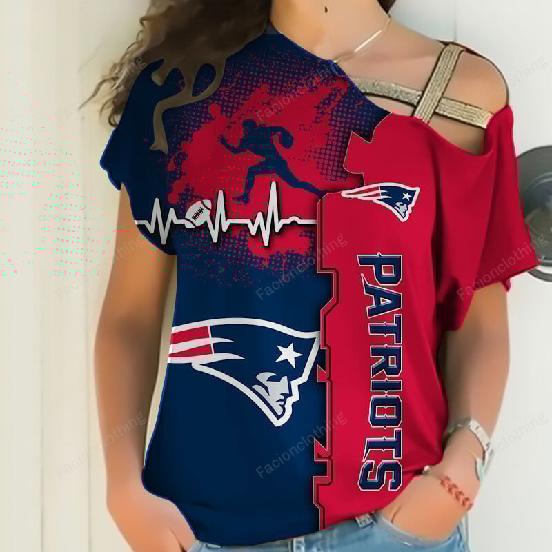 Sportswearmerch New England Patriots NFL Personalized Strapless Sleeve Short For Fan