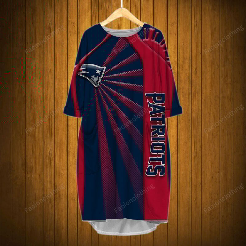 Sportswearmerch New England Patriots NFL Pocket Dress Personalized For Fan