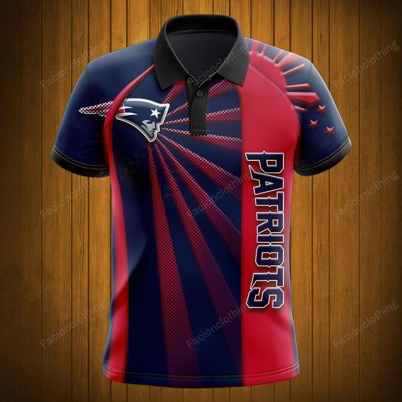 Sportswearmerch New England Patriots NFL Polo Shirt Personalized For Fan