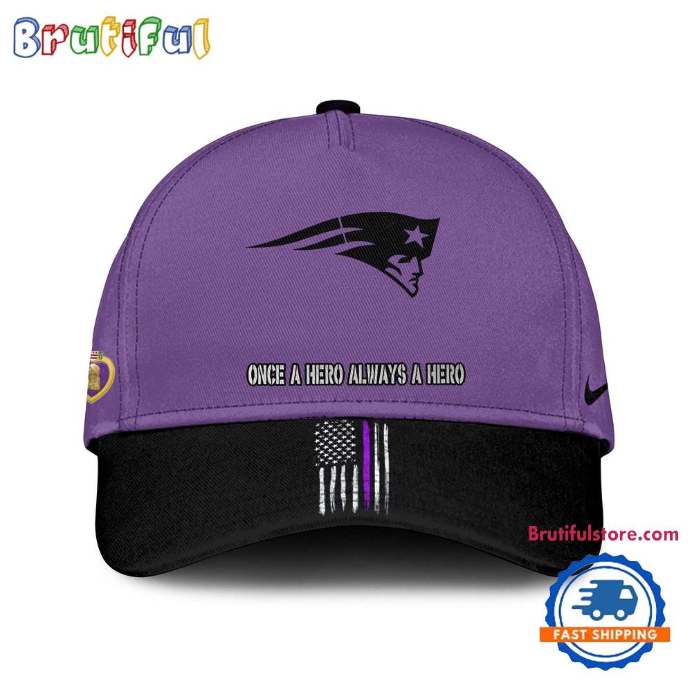 Sportswearmerch New England Patriots NFL Purple Heart Day Classic Cap For Fan