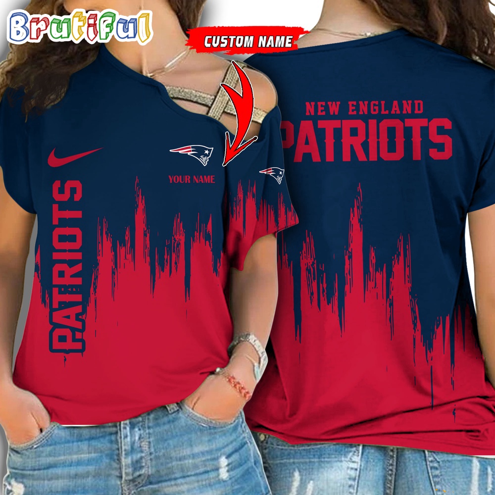 Sportswearmerch New England Patriots NFL Strapless Sleeve Short For Fan
