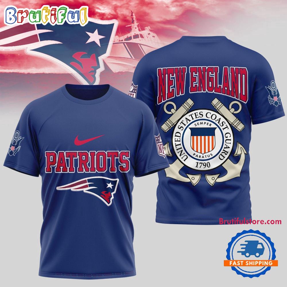 Sportswearmerch New England Patriots NFL United States Coast Guard T-Shirt For Fan