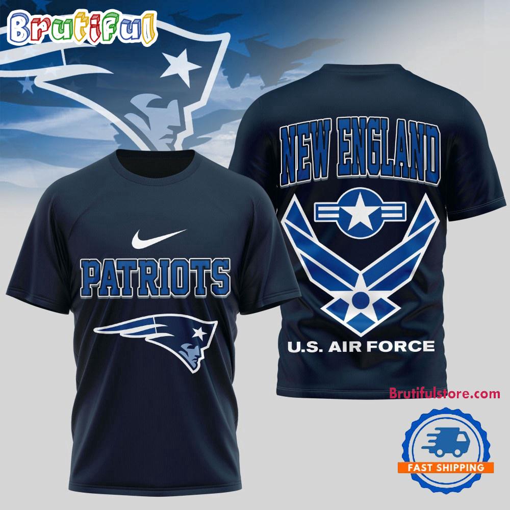 Sportswearmerch New England Patriots NFL Us Air Force Military T-Shirt For Fan
