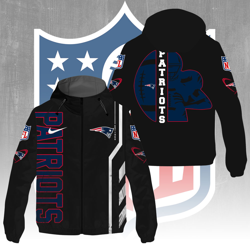 Sportswearmerch New England Patriots NFL Windbreaker Jacket For Fan