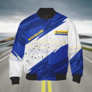 Sportswearmerch New Holland Tractor Bomber Jacket For Fan