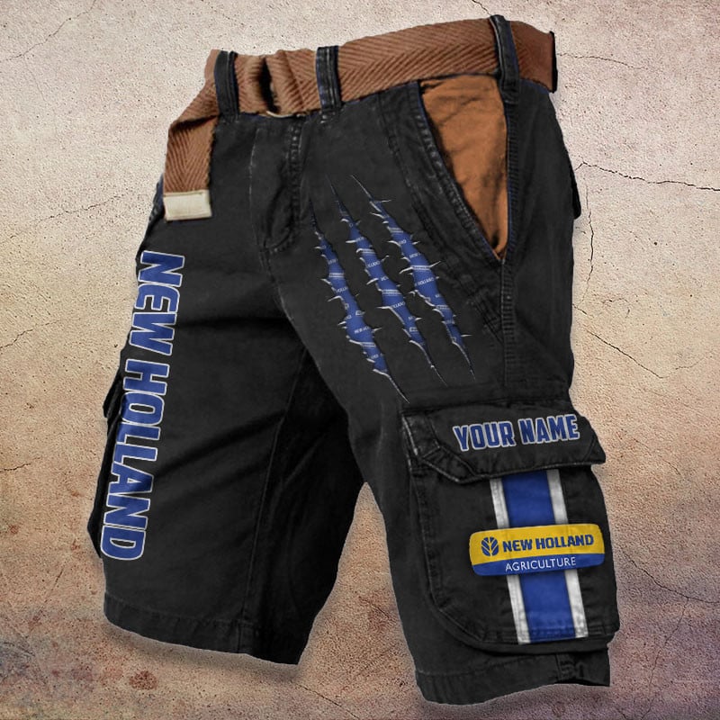 Sportswearmerch New Holland Tractor Denim Short For Fan