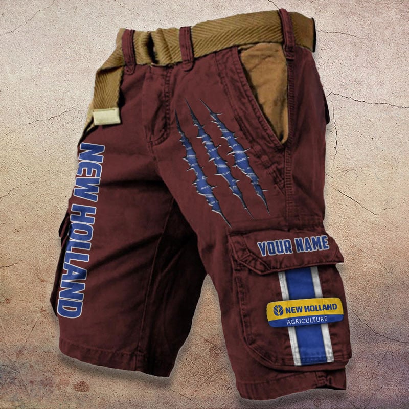 Sportswearmerch New Holland Tractor Denim Short For Fan