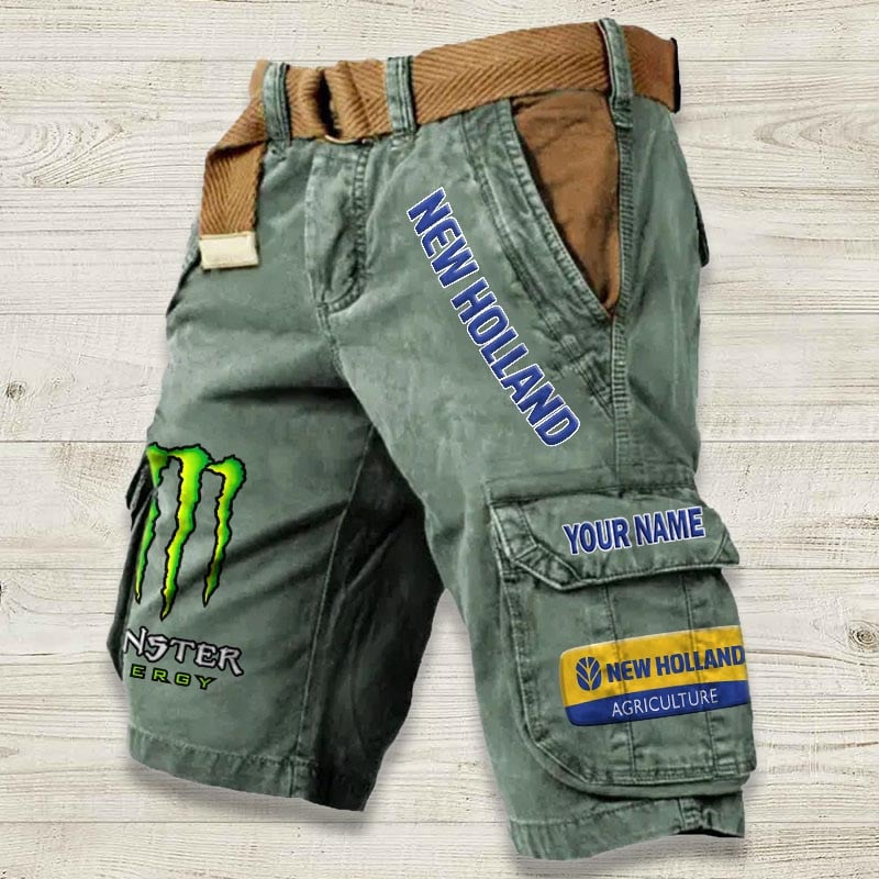 Sportswearmerch New Holland Tractor Denim Short For Fan