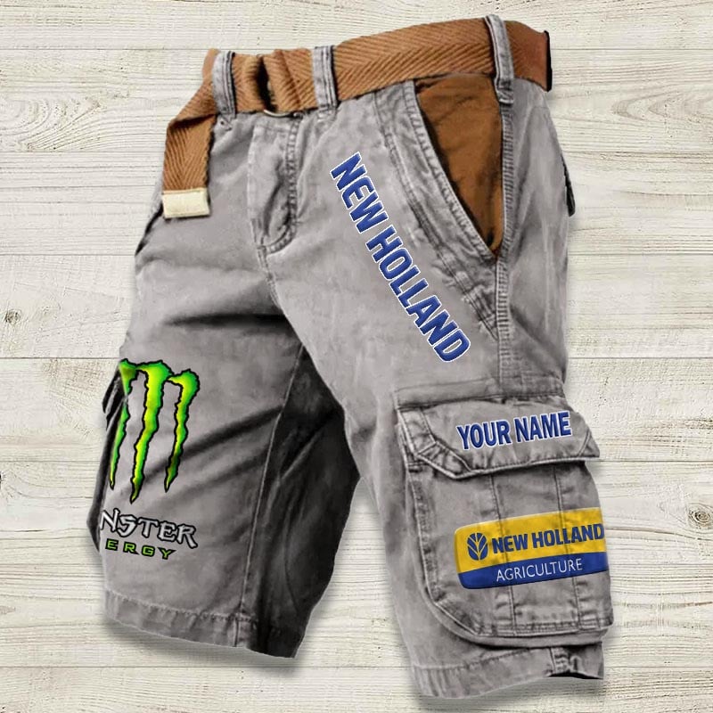 Sportswearmerch New Holland Tractor Denim Short For Fan