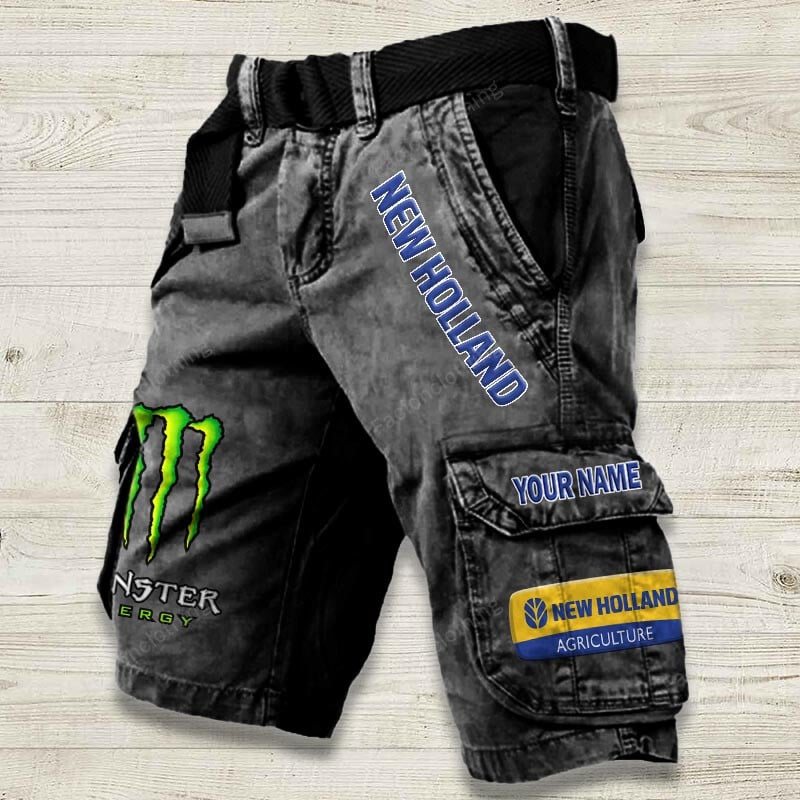Sportswearmerch New Holland Tractor Denim Short For Fan