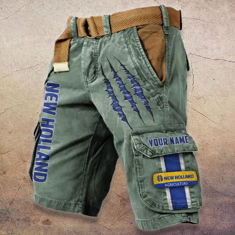 Sportswearmerch New Holland Tractor Denim Short For Fan