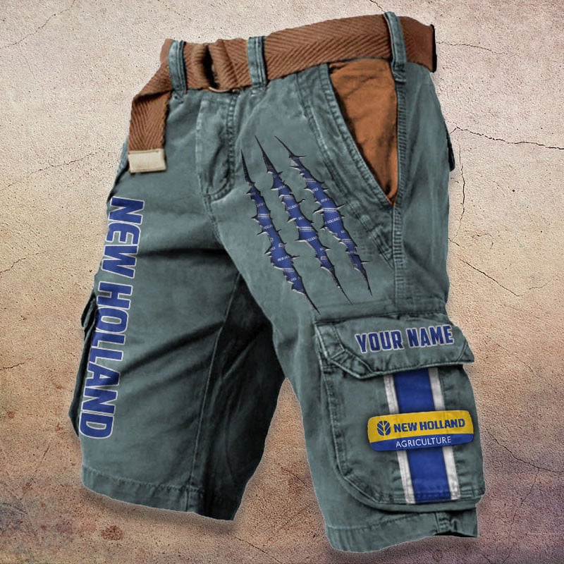 Sportswearmerch New Holland Tractor Denim Short For Fan