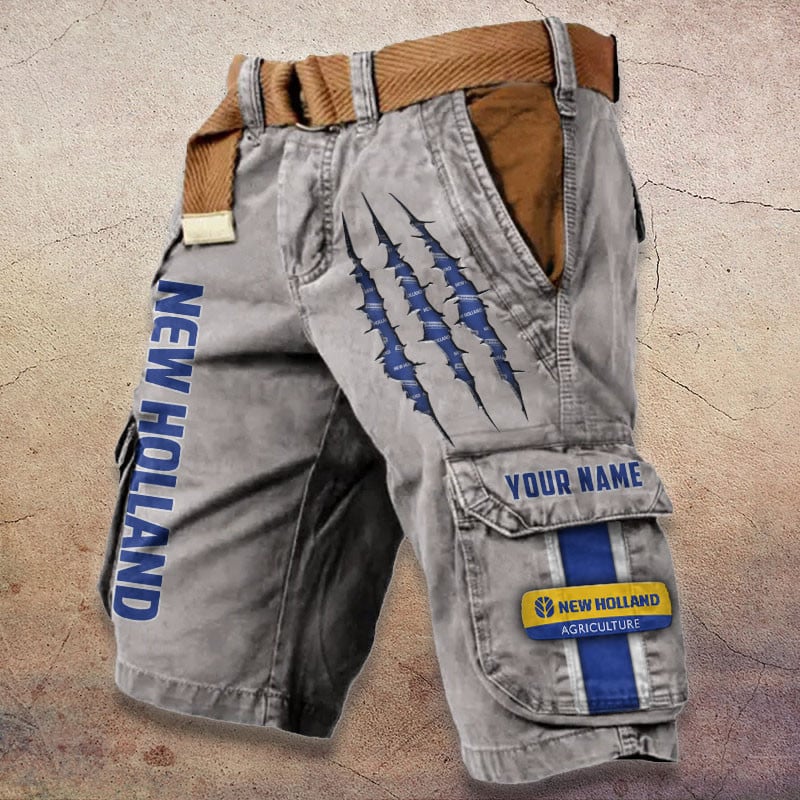 Sportswearmerch New Holland Tractor Denim Short For Fan