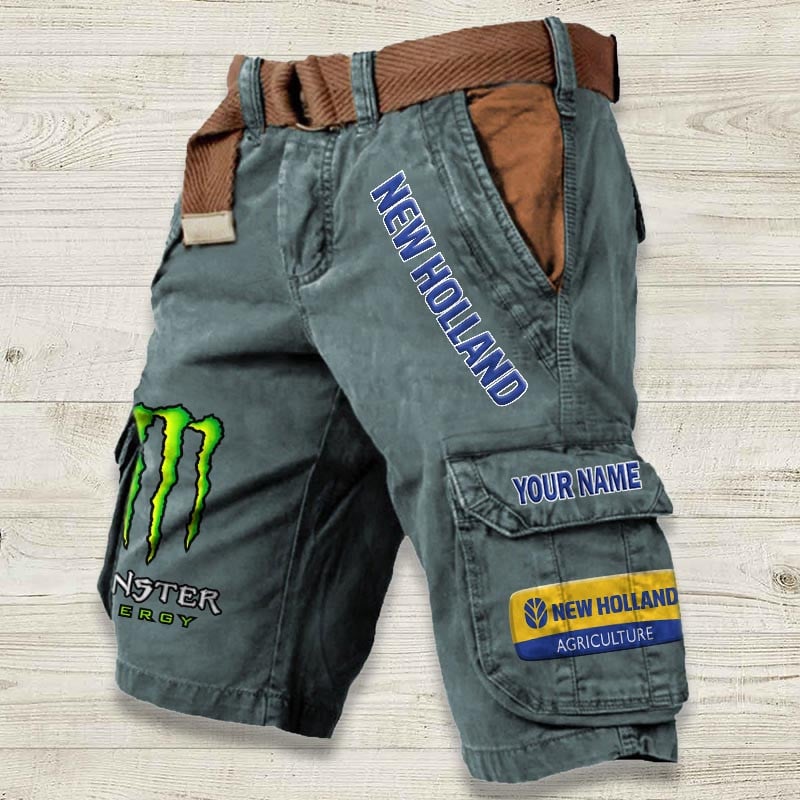 Sportswearmerch New Holland Tractor Denim Short For Fan