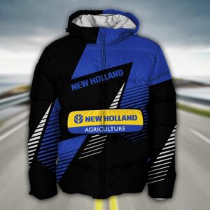 Sportswearmerch New Holland Tractor Puffer Jacket For Fan