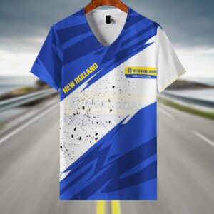 Sportswearmerch New Holland Tractor V-neck Women T-shirt For Fan