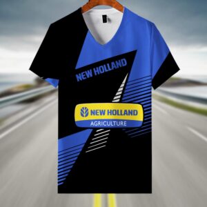 Sportswearmerch New Holland Tractor V-neck Women T-shirt For Fan