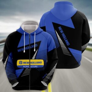 Sportswearmerch New Holland Tractor Zip Hoodie For Fan